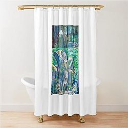 Three Times Sigmund Freud Shower Curtain