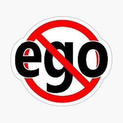 No Ego - Sigmund Freud Sayings Sticker