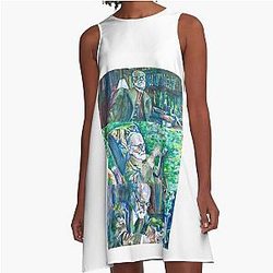 THREE TIMES SIGMUND FREUD A-Line Dress