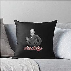 Sigmund Freud Psychology Design Throw Pillow