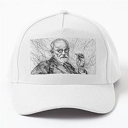 Sigmund Freud pencil portrait Baseball Cap