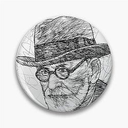 Sigmund Freud in portrait.4 Pin