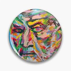 Sigmund Freud acrylic portrait 4 pin