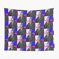 Sigmund Freud Portrait Wall Art Tapestry