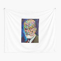 Sigmund Freud Acrylic Portrait Tapestry