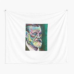 Sigmund Freud acrylic portrait tapestry