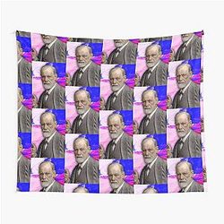 Sigmund Freud Artwork - Sigmund Freud Portrait - Sigmund Freud Wall Tapestry