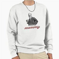 Sigmund Freud Mommy Psychology Design Pullover Sweatshirt