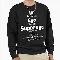 Sigmund Freud Id Ego Superego Pullover Sweatshirt