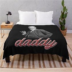 Sigmund Freud Daddy Psychology Design Throw Blanket