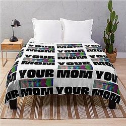 Your Mom Sigmund Freud Throw Blanket