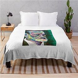 Sigmund Freud Acrylic Portrait Blanket