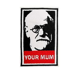 Cute Sigmund Freud Funny Meme Embroidered Iron On Patch DIY