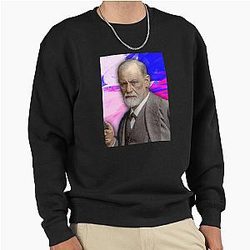 Sigmund Freud Portrait Pullover Sweatshirt