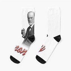 Sigmund Freud Psychology Design Socks