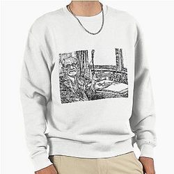 Sigmund Freud ink portrait pullover sweatshirt