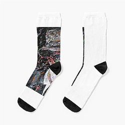 Sigmund Freud acrylic portrait 2 Socks