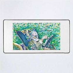 Sigmund Freud Watercolor Portrait Desk Mat