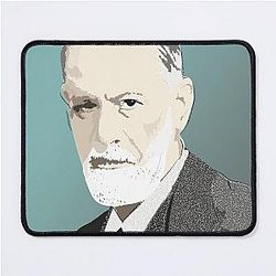 Sigmund Freud Portable Mouse Pad