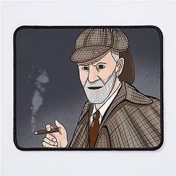Sigmund Freud and Sherlock Holmes Mouse Pad