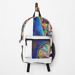 Sigmund Freud Acrylic Portrait Backpack