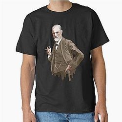 Illustration of Sigmund Freud founder of psychoanalysis Classic T-Shirt