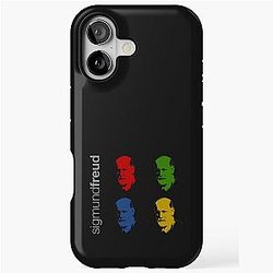 Quadrichrome Sigmund Freud Portrait iPhone Tough Case