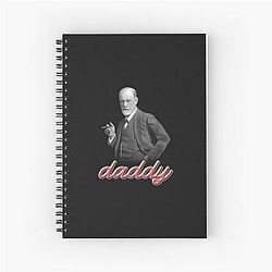 Sigmund Freud Psychology Design Spiral Notebook