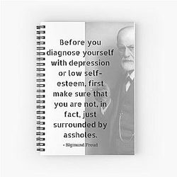 Sigmund Freud Spiral Notebook