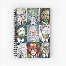 NINE TIMES SIGMUND FREUD Spiral Notebook