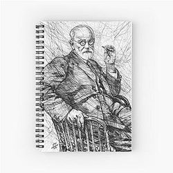 Sigmund Freud Spiral Notebook