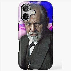 Sigmund Freud Artwork - Sigmund Freud Portrait - Sigmund Freud Wall Art for iPhone Tough Case