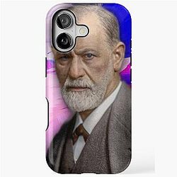 Sigmund Freud Portrait - Sigmund Freud Artwork - iPhone Tough Wall Case
