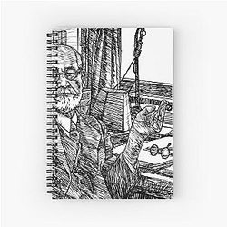 Sigmund Freud Spiral Notebook