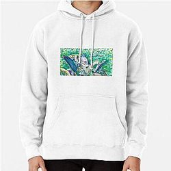 Sigmund Freud Portrait Watercolor Pullover Hoodie