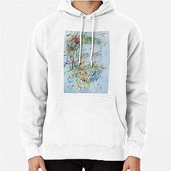Sigmund Freud Watercolor Portrait Pullover Hoodie