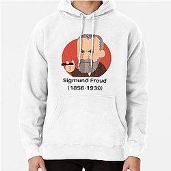 Sigmund Freud Cartoon Pullover Hoodie