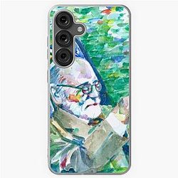 Sigmund Freud, watercolor portrait Samsung Galaxy Soft Case