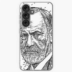 Sigmund Freud ink portrait Samsung Galaxy Soft Case
