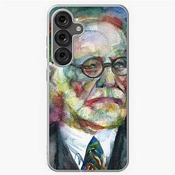 Sigmund Freud - Watercolor Portrait.17 Samsung Galaxy Soft Case