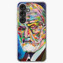 Sigmund Freud acrylic portrait Samsung Galaxy Soft Case