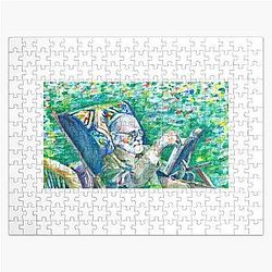 Sigmund Freud Watercolor Portrait Jigsaw Puzzle