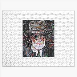 Sigmund Freud acrylic portrait Jigsaw Puzzle