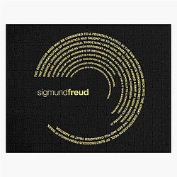 Sigmund Freud quote (gold) Jigsaw Puzzle