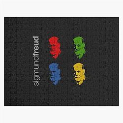 Quadrichrome Sigmund Freud portrait jigsaw puzzle