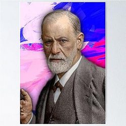 Sigmund Freud Portrait Wall Art Poster