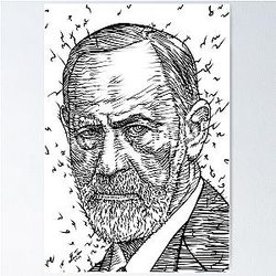 Sigmund Freud portrait.2 Poster