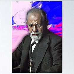 Sigmund Freud Artwork - Sigmund Freud Portrait - Sigmund Freud Wall Art Poster