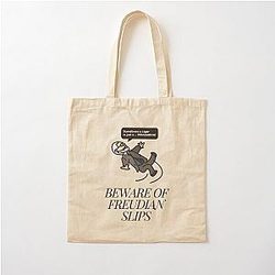 Funny Psychology Joke Sigmund Freud - Beware of Freudian Slips Tote Bag