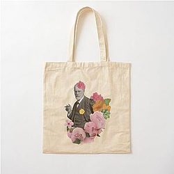 Sigmund Freud Collage Cotton Tote Bag